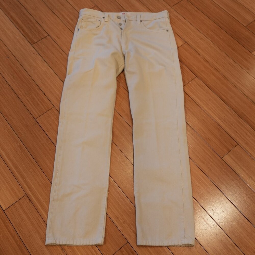 Levi’s 501 Cream Jeans